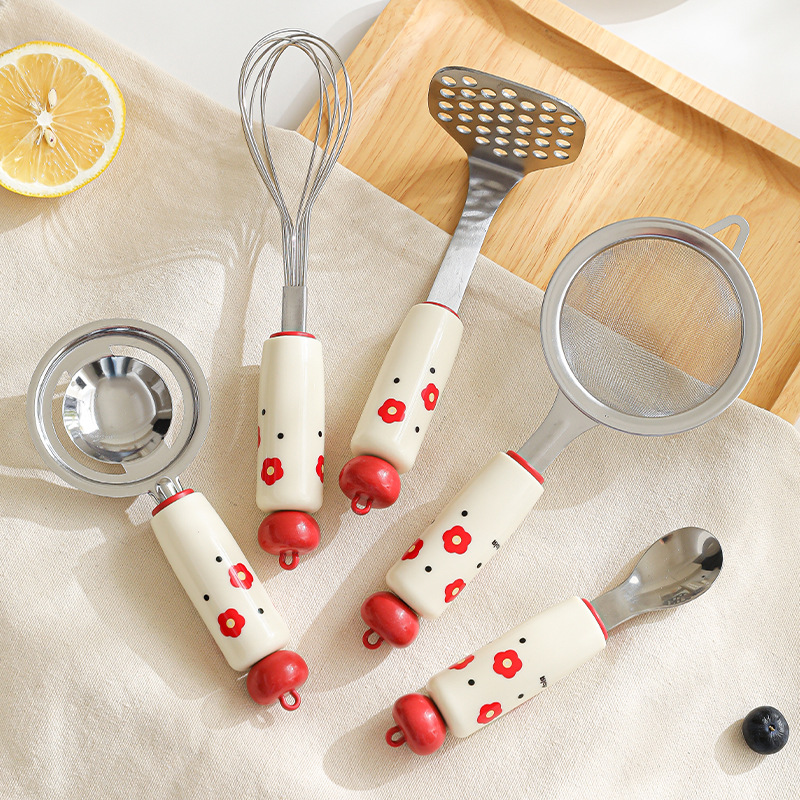 Baby Food Masher - Vibrant Baby Food Preparation Tools Strainer