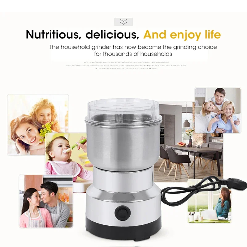 Baby Food Masher - Mini Electric Grinder Household 300ml Ultrafine