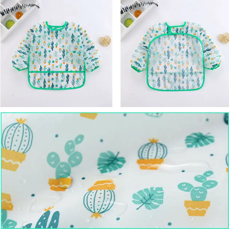 Bib Long Sleeve - 1Pcs Cute Baby Bibs Toddler Waterproof