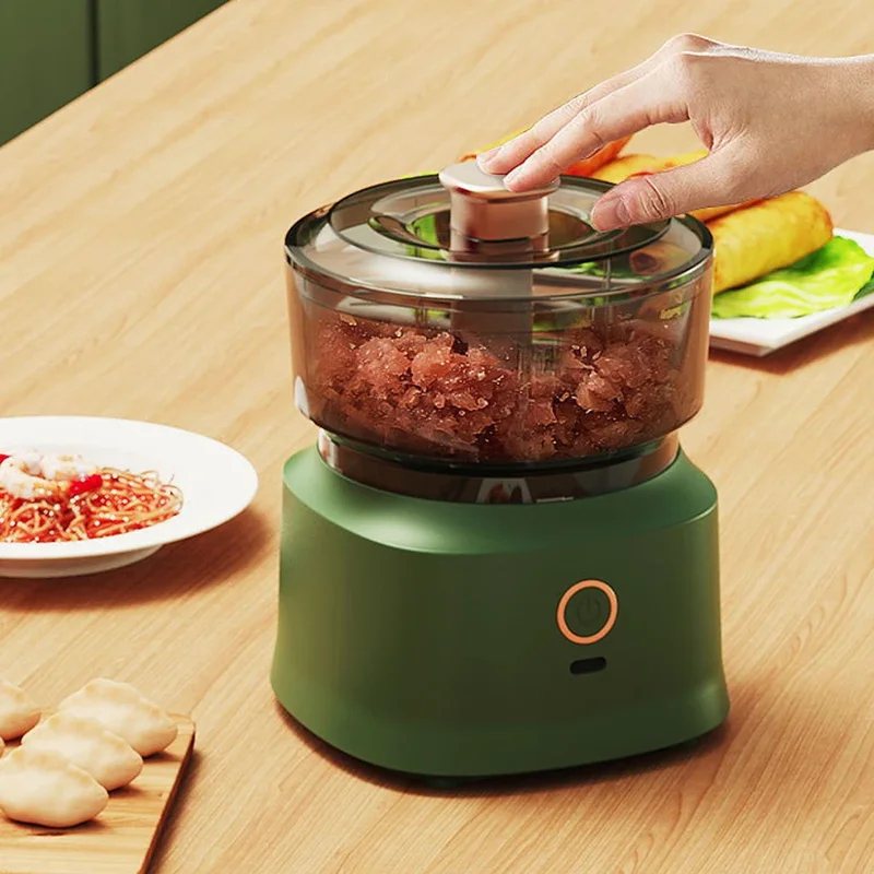 Baby Food Masher - Mini Meat Grinder Electric Garlic Masher