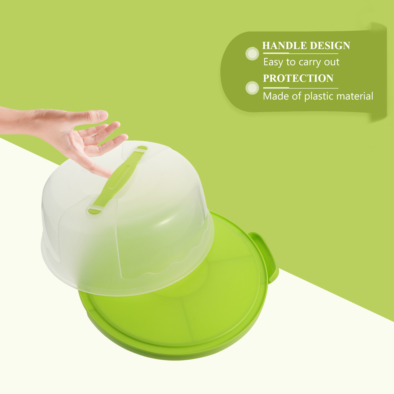 Food Box Baby - 1Pcs 8 Inch Round Transparent Food