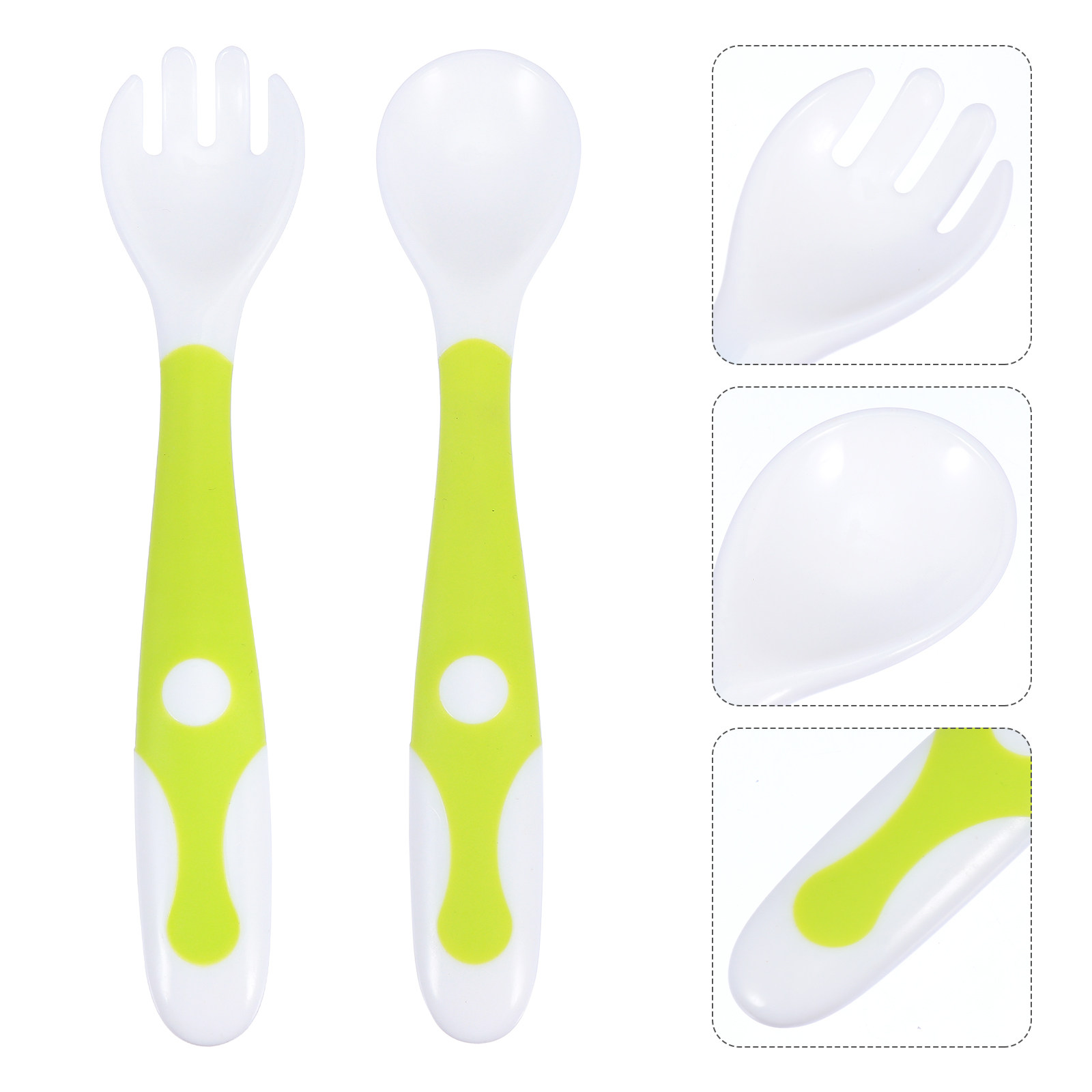 Baby Food Utensil - 1Set Baby Spoons Forks Set High-Quality