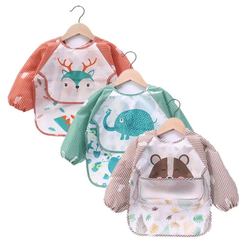 vvocci Waterproof Toddler Art  - đánh giá và giá Bib Long Sleeve