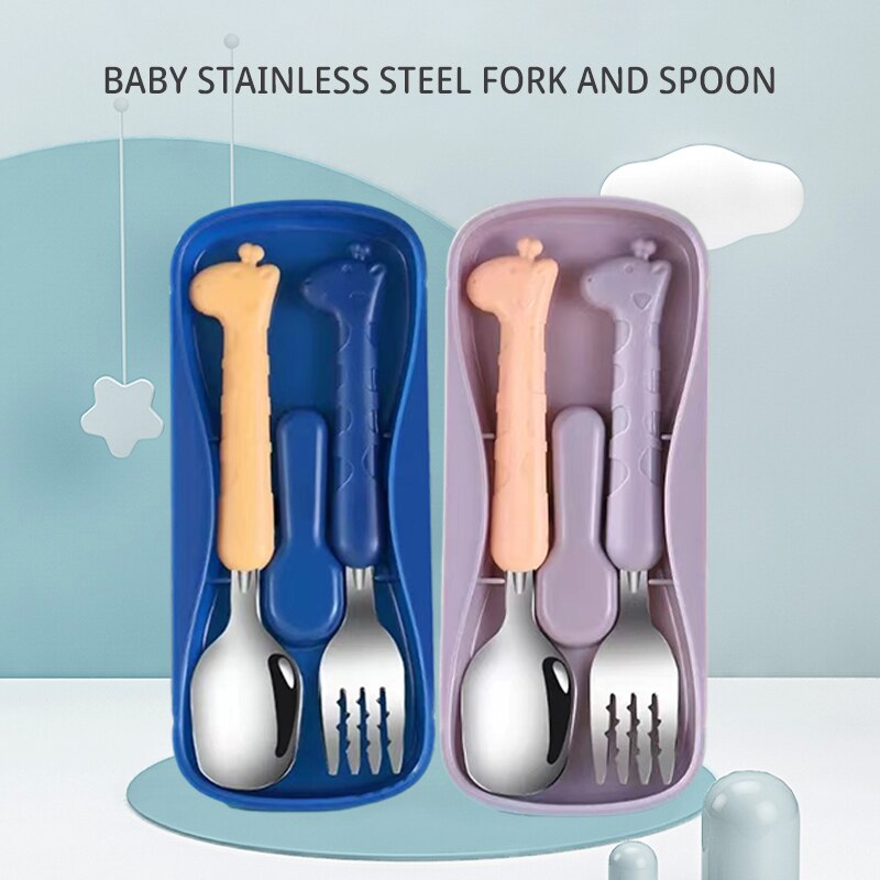 2PCSChildrens Tableware 304 Fo - đánh giá và giá Baby Food Utensil