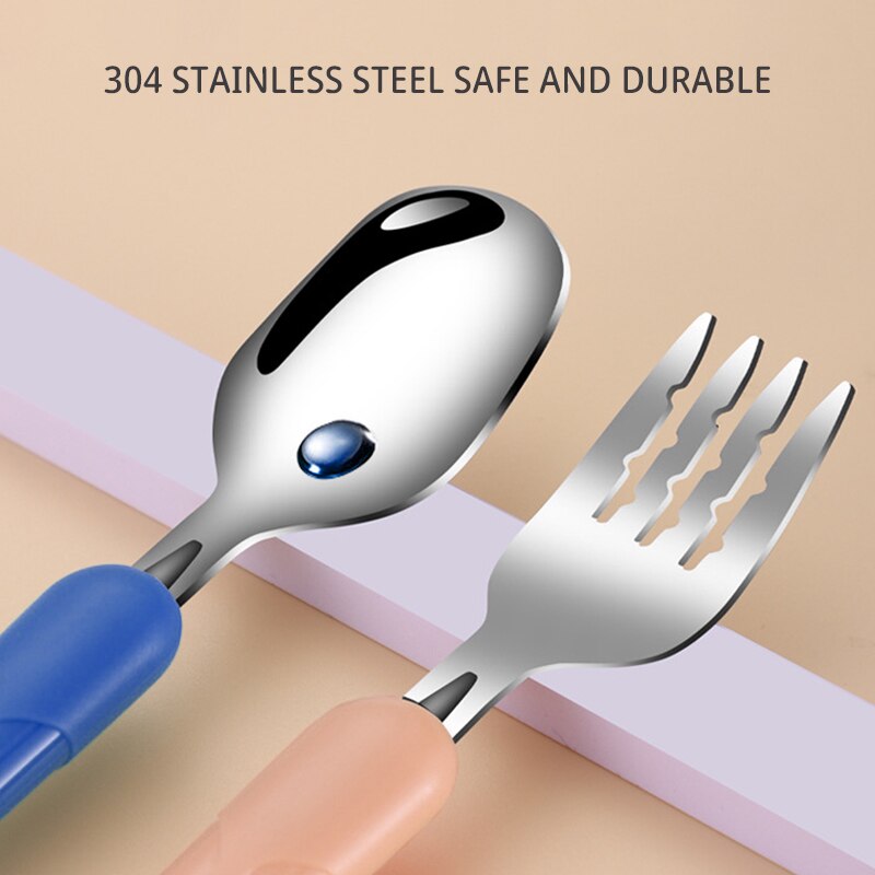 2PCSChildrens Tableware 304 Fo - đánh giá và giá Baby Food Utensil