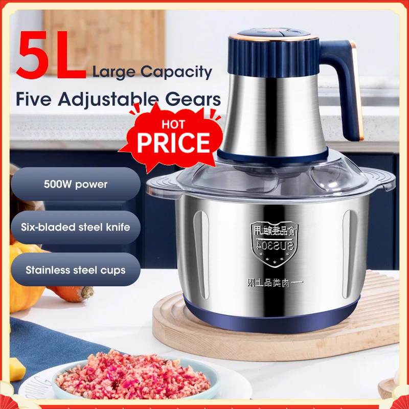 5L Electric Meat Grinders 304  - đánh giá và giá Baby Food Masher