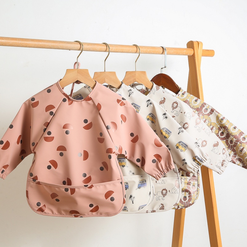 Long-sleeved PU reversible bib - đánh giá và giá Bib Long Sleeve