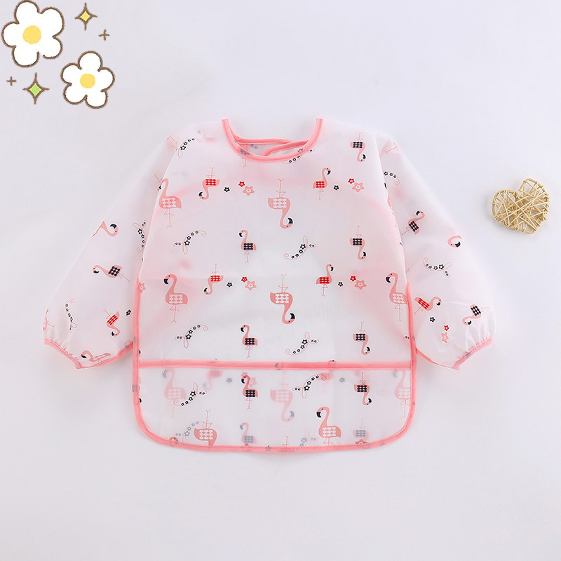Silicone Cho Bé Hoạt Hình Yếm  - đánh giá và giá Bib Long Sleeve