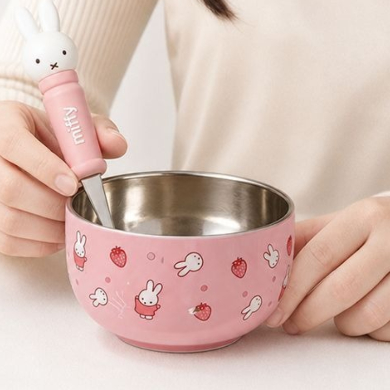 Cartoon Kawaii Miffy Stainless - đánh giá và giá Baby Food Japan