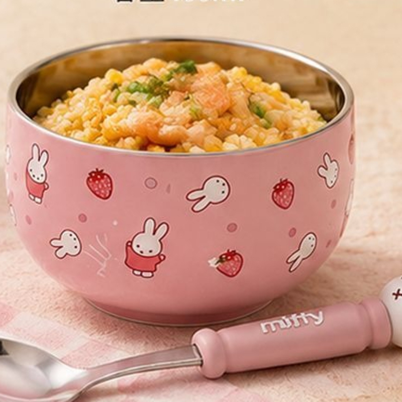 Cartoon Kawaii Miffy Stainless - đánh giá và giá Baby Food Japan