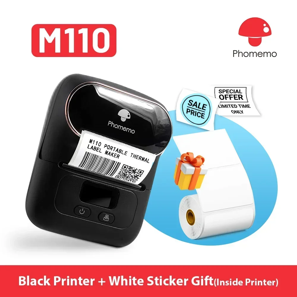 Phomemo M110 Mini Portable Pri - đánh giá và giá Baby Food Label