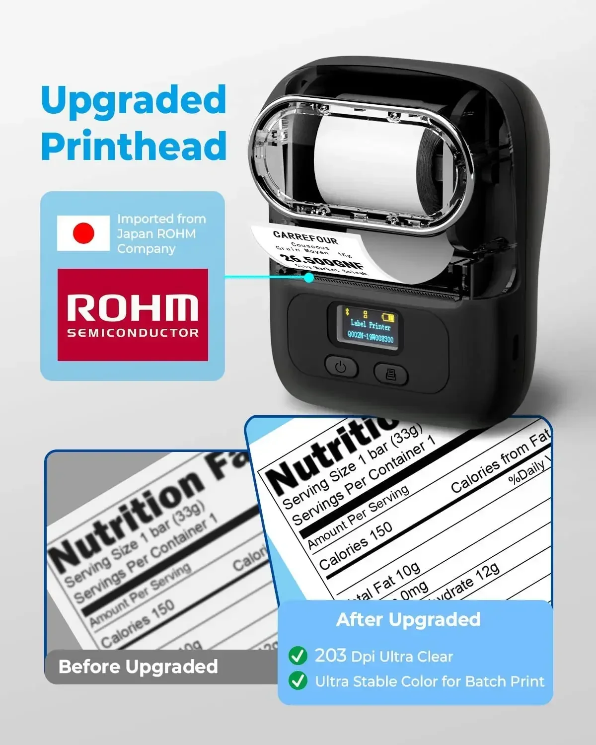 Phomemo M110 Mini Portable Pri - đánh giá và giá Baby Food Label