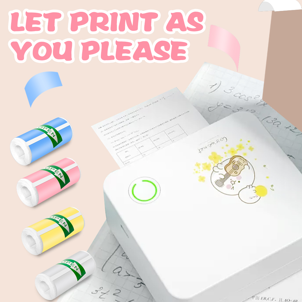 HD Mini Printer Thermal Paper  - đánh giá và giá Baby Food Label