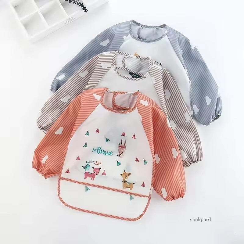 1-5pcs For1-3Year Baby Long Sl - đánh giá và giá Bib Long Sleeve