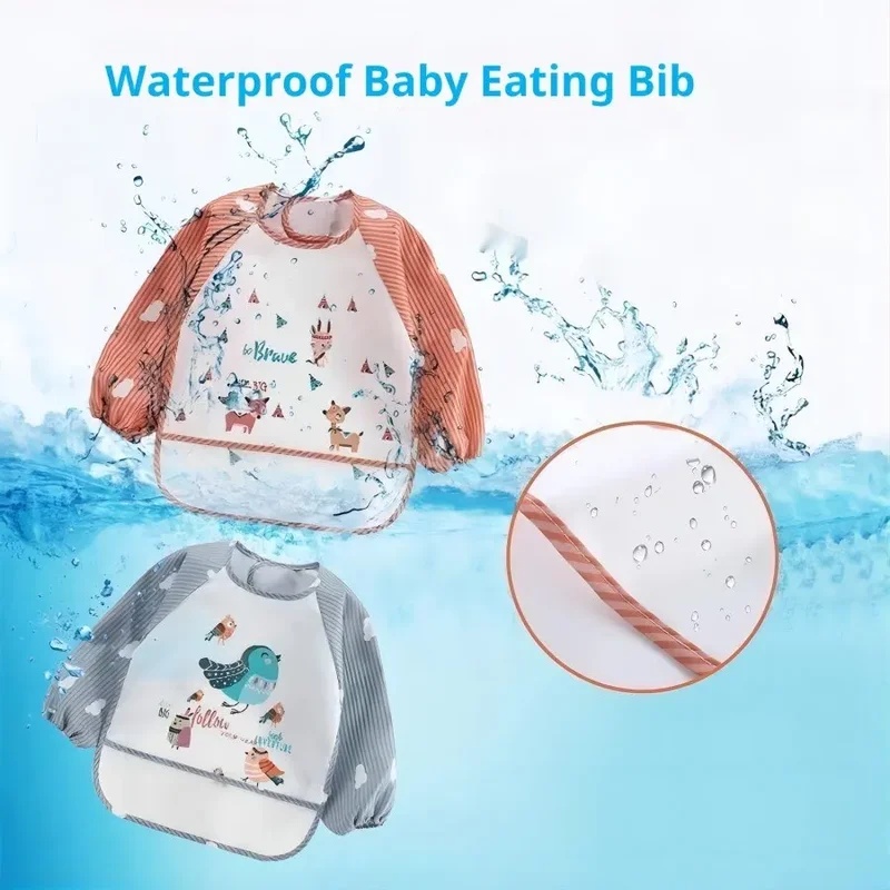 1-5pcs For1-3Year Baby Long Sl - đánh giá và giá Bib Long Sleeve