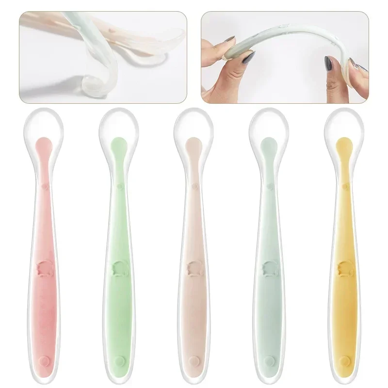 Soft Silicone Baby Spoon Toddl - đánh giá và giá Baby Food Utensil
