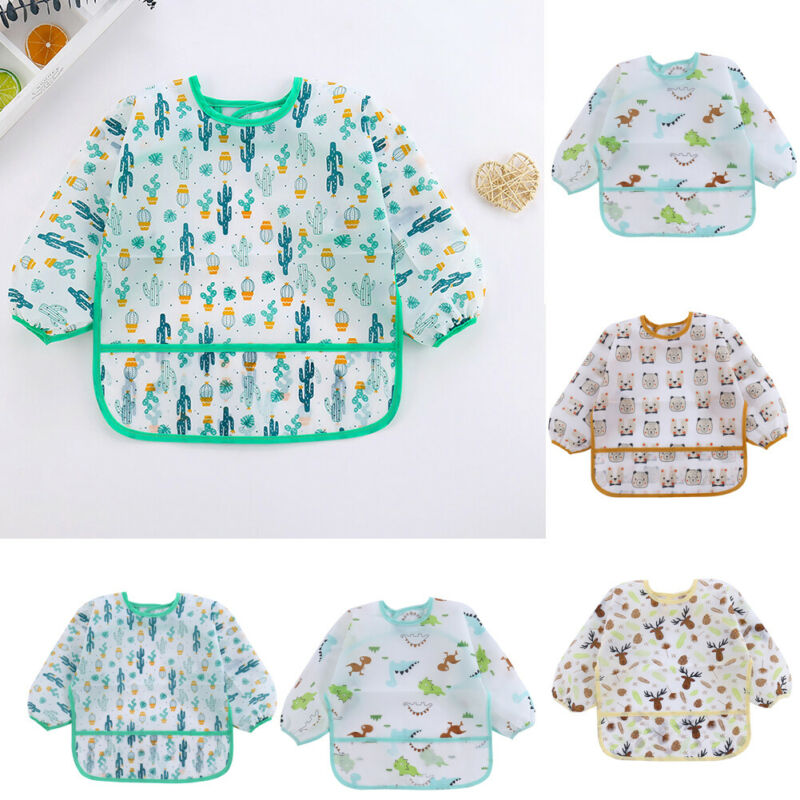 Baby Bibs New Cute Children Ba - đánh giá và giá Bib Long Sleeve