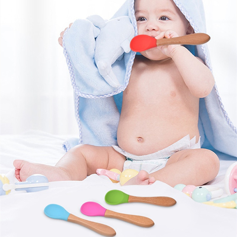 2Pcs/Set Baby Silicone Spoon F - đánh giá và giá Baby Food Utensil