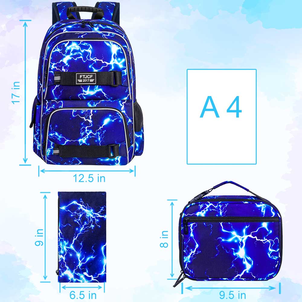 3PCS Lightning boys Backpack,  - đánh giá và giá Food Box Baby