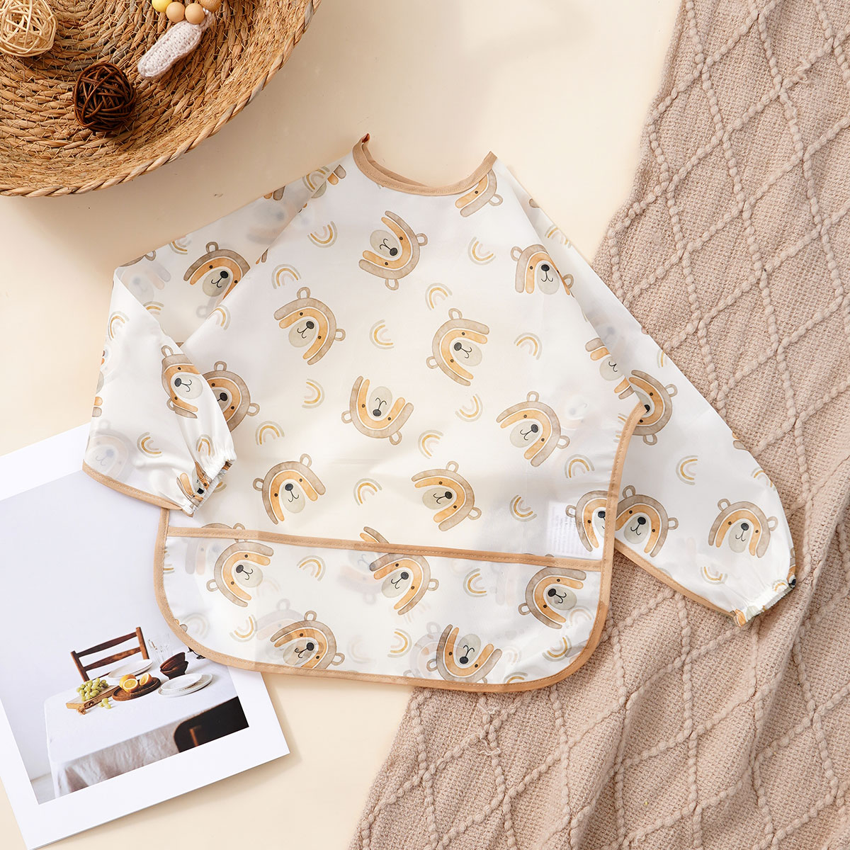 Long-Sleeve Baby Bib Machine W - đánh giá và giá Bib Long Sleeve