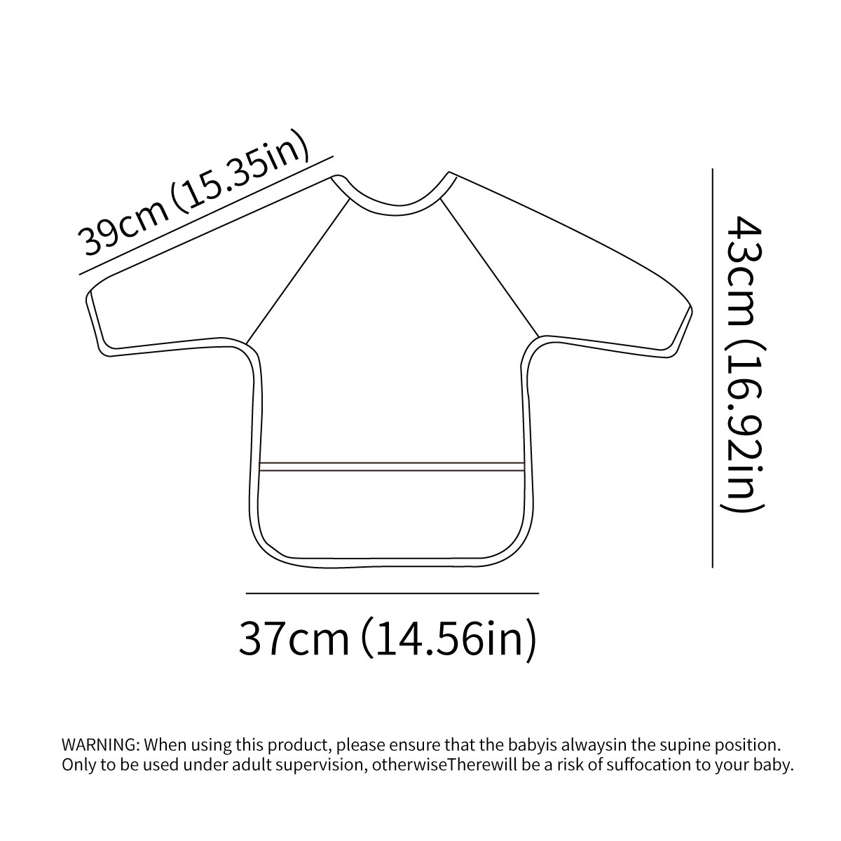 Long-Sleeve Baby Bib Machine W - đánh giá và giá Bib Long Sleeve